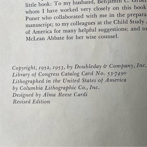 The Wonderful Story of How You Were Born by Sidonie M. Gruenberg 1953 - Picture 7 of 7